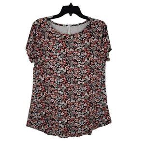 Flower Short Sleeve Blouse